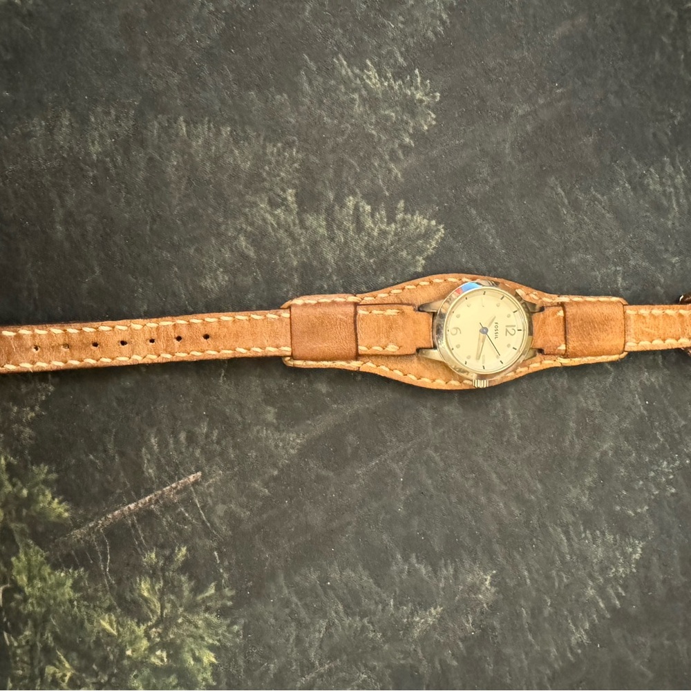 Fossil Watch/Custom Leather Strap